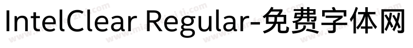 IntelClear Regular字体转换